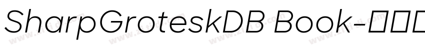 SharpGroteskDB Book字体转换